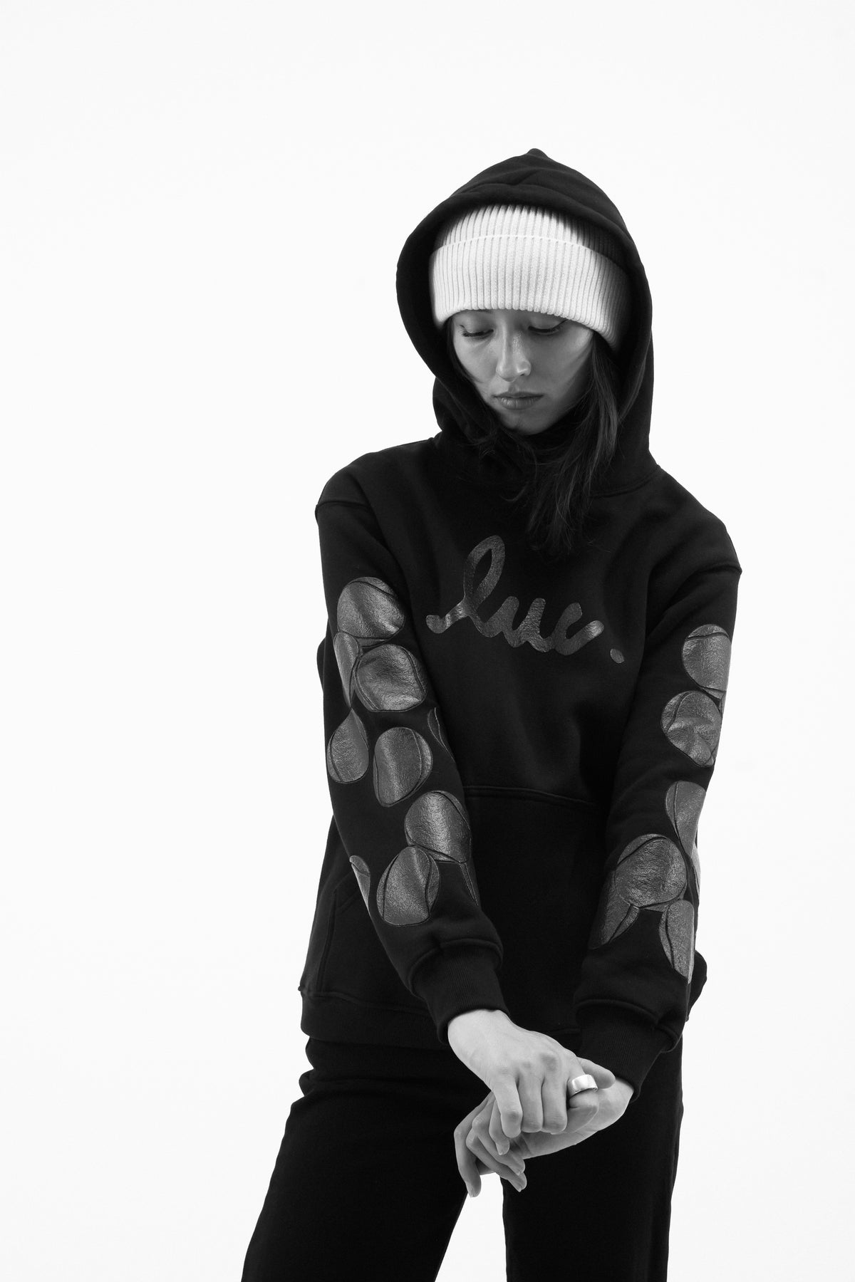 Black on Black Hoodie