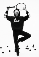White on Black Hoodie